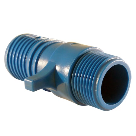 Apollo 1 in. Polypropylene Blue Twister Insert x 3/4 in. MPT ABTMA134